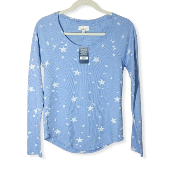 Lucky Brand Tops - Lucky Brand Blue Star Thermal Shirt Size Small